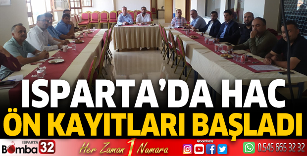 Isparta'da hac ön kayıtları başladı