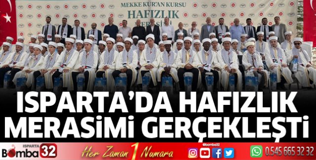 Isparta'da hafızlık merasimi