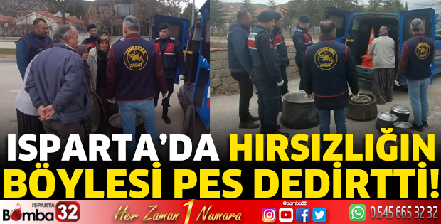 Isparta'da hırsızlığın böylesi pes dedirtti