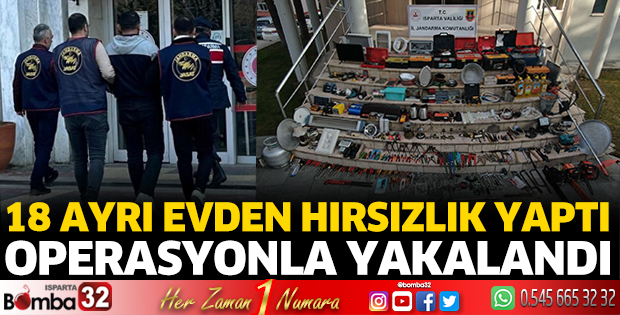 Isparta'da hırsızlık şüphelisi yakayı ele verdi