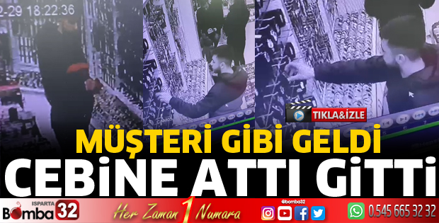 ISPARTA'DA HIRSIZLK ANI KAYDEDİLDİ