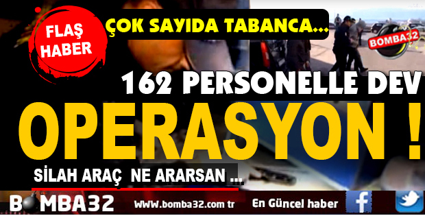 Isparta'da Huzur Operasyonu çok sayıda silah ele geçirildi