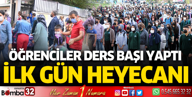 Isparta'da ilk gün heyecanı yaşandı