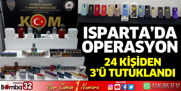 Isparta'da kaçakçılığa geçit yok