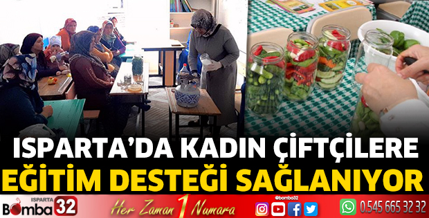 Isparta'da kadın çiftçilere eğitim desteği