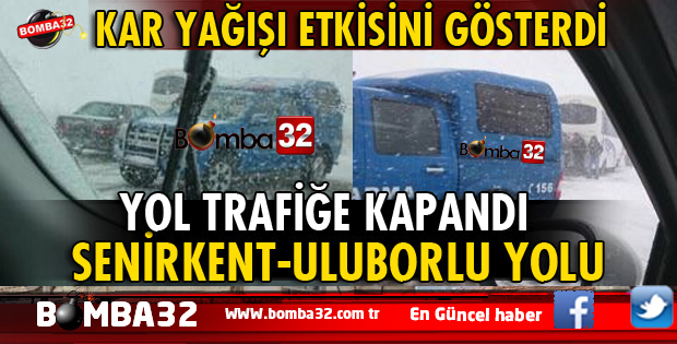 ISPARTA'DA KAR ANİDEN BASTIRDI