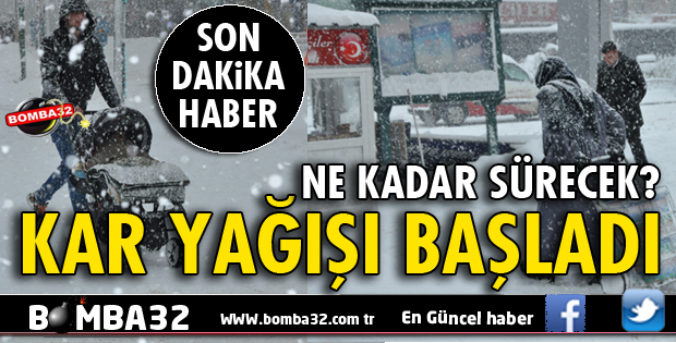 ISPARTA'DA KAR TEKRAR BAŞLADI