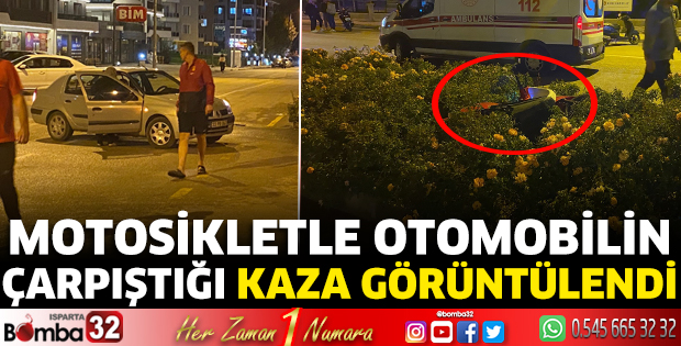 Isparta'da kaza an be an görüntülendi