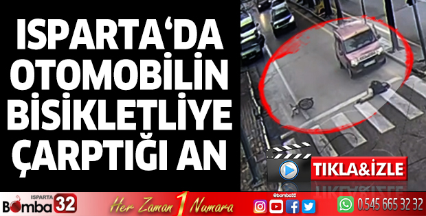 Isparta'da kaza anı saniye saniye kaydedildi