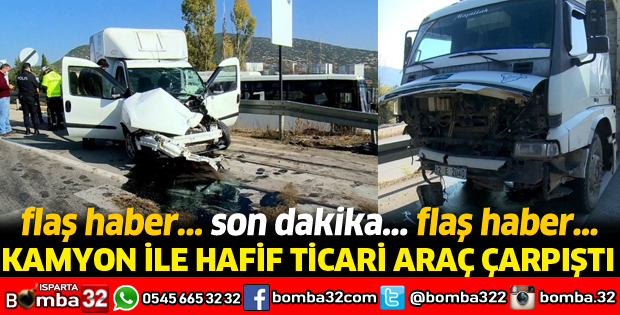 ISPARTA'DA KAZADA 1 YARALI