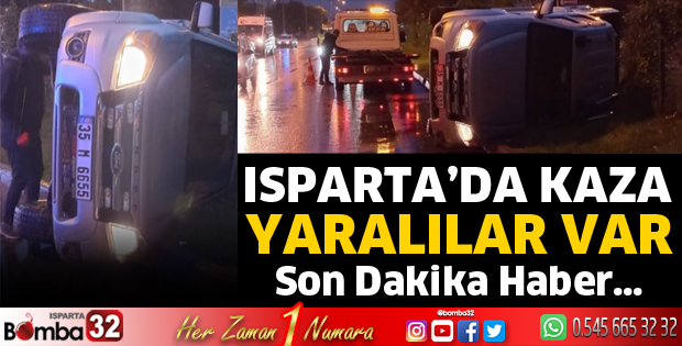 Isparta'da kazada 4 kişi yaralandı