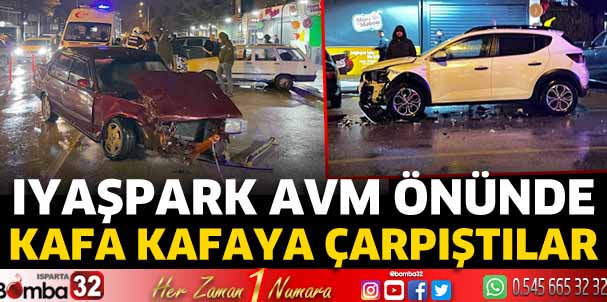 Isparta'da kazada sürücü yaralandı 