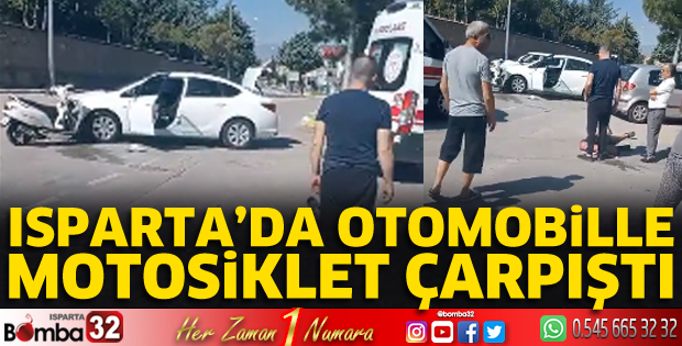 Isparta'da kazada sürücü yaralandı