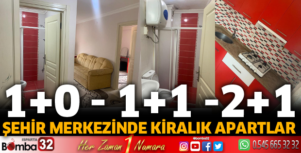 Isparta'da kiralık apartlar
