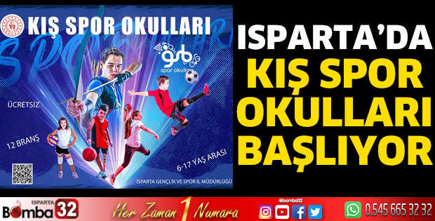 Isparta'da Kış Spor Okulları başlıyor