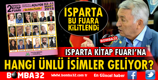 ISPARTA'DA KİTAP FUARINA HANGİ ÜNLÜ İSİMLER KATILACAK