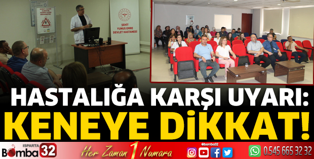 Isparta'da KKKA Uyarısı