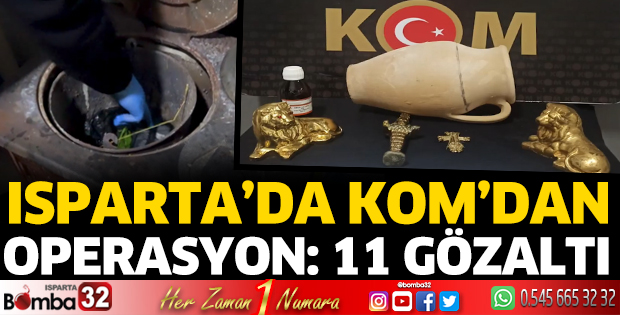 Isparta'da KOM'dan operasyon