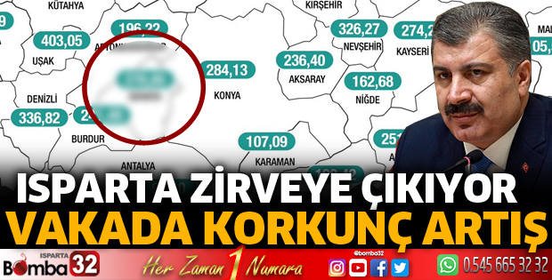 Isparta'da korkutan artış