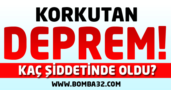 AKDENİZDE  DEPREM