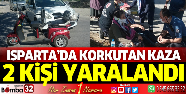 Isparta'da korkutan kaza
