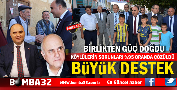 ISPARTA'DA KÖYLERE BÜYÜK DESTEK 