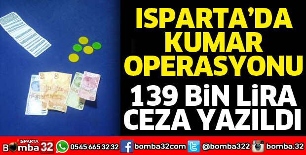 Isparta'da kumar operasyonu