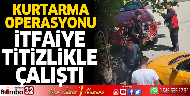 Isparta'da kurtarma operasyonu