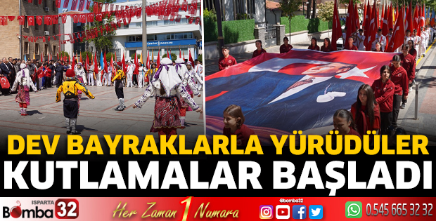 Isparta'da kutlamalar başladı