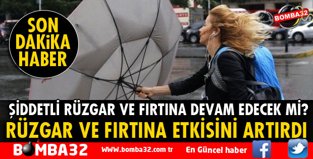 ISPARTA'DA KUVVETLİ RÜZGAR VE FIRTINA