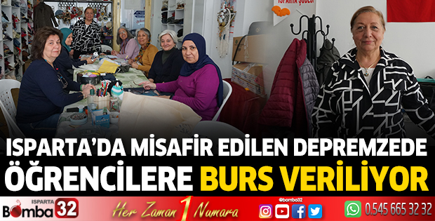 Isparta'da misafir edilen 10 depremzede öğrenciye burs veriliyor