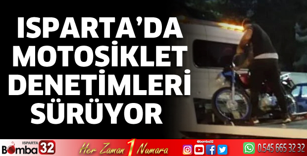 Isparta'da motosiklet denetimleri