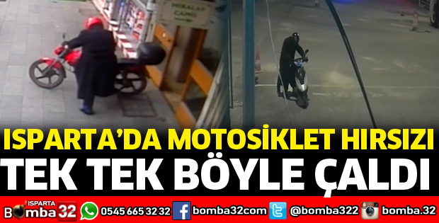 ISPARTA'DA MOTOSİKLET HIRSIZI YAKALANDI