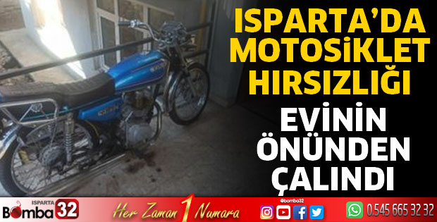 Isparta'da motosiklet hırsızlığı