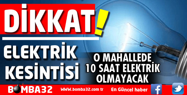 ISPARTA'DA O MAHALLEDE ELEKTRİK KESİNTİSİ