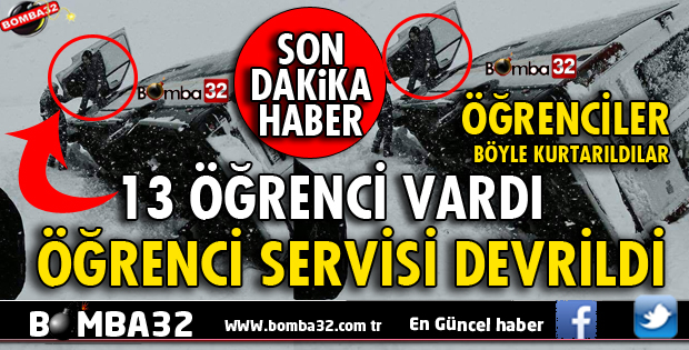 ISPARTA'DA ÖĞRENCİ SERVİSİ DEVRİLDİ
