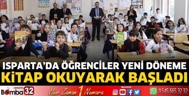 Isparta'da öğrenciler yeni döneme kitap okuyarak başladı