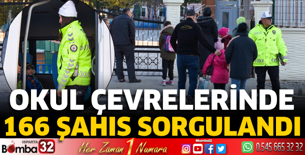 Isparta'da okul çevrelerinde sıkı denetim