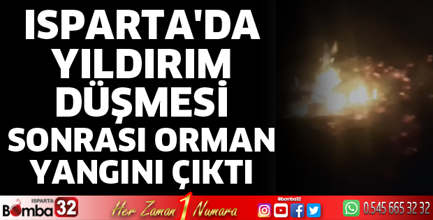 Isparta'da orman yangını
