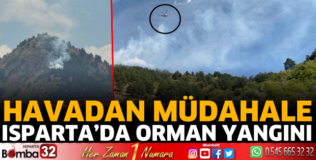 Isparta'da orman yangını