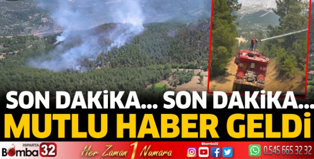Isparta'da orman yangını kontrol altına alındı 