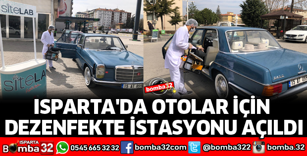ISPARTA'DA OTOLAR İÇİN DEZENFEKTE İSTASYONU AÇILDI