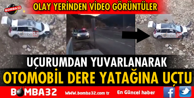 ISPARTA'DA OTOMOBİL UÇURUMA UÇTU