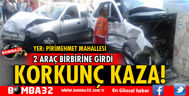 ISPARTA'DA OTOMOBİLLER ÇARPIŞTI: 2 YARALI