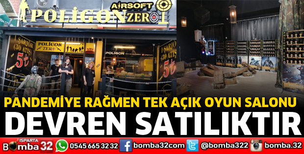 ISPARTA'DA OYUN SALONU DEVREN SATILIKTIR