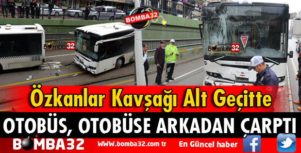 ISPARTA'DA ÖZEL HALK OTOBÜSLERİ KAZA YAPTI
