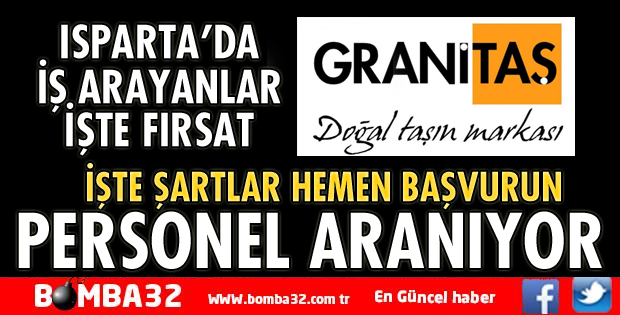 ISPARTA'DA PERSONEL ARANIYOR