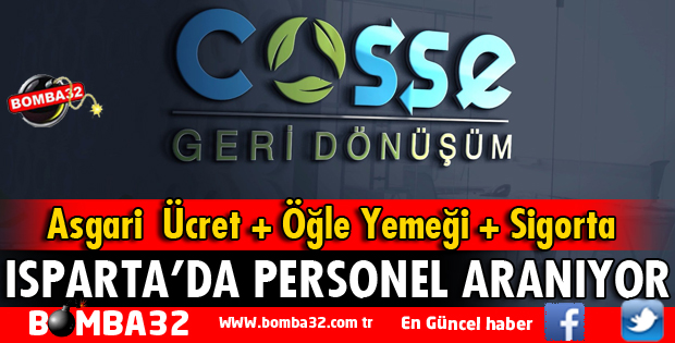 ISPARTA'DA PERSONEL ARANIYOR