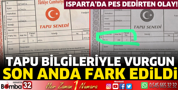 Isparta'da pes dedirten olay!