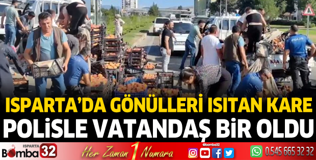 Isparta'da polisle vatandaş bir oldu